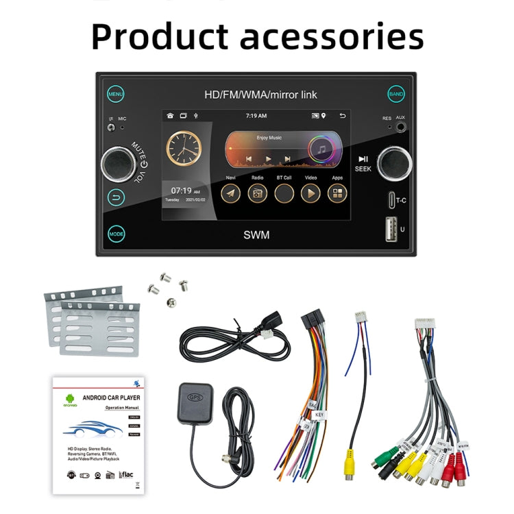 A3121 Android 12 GPS Navigation Car Multimedia Player, Support iOS CarPlay / Android Auto / Mirrorlink / WiFi-Reluova