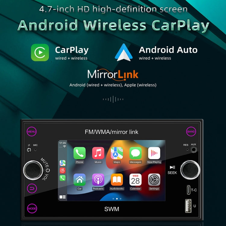 A3121 Android 12 GPS Navigation Car Multimedia Player, Support iOS CarPlay / Android Auto / Mirrorlink / WiFi-Reluova