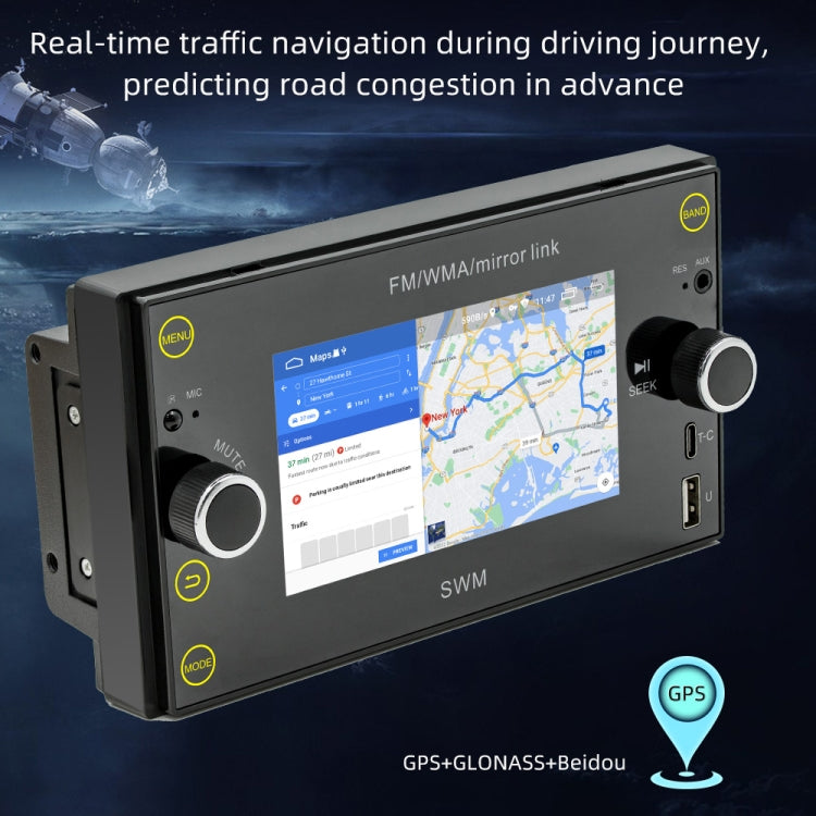 A3121 Android 12 GPS Navigation Car Multimedia Player, Support iOS CarPlay / Android Auto / Mirrorlink / WiFi-Reluova