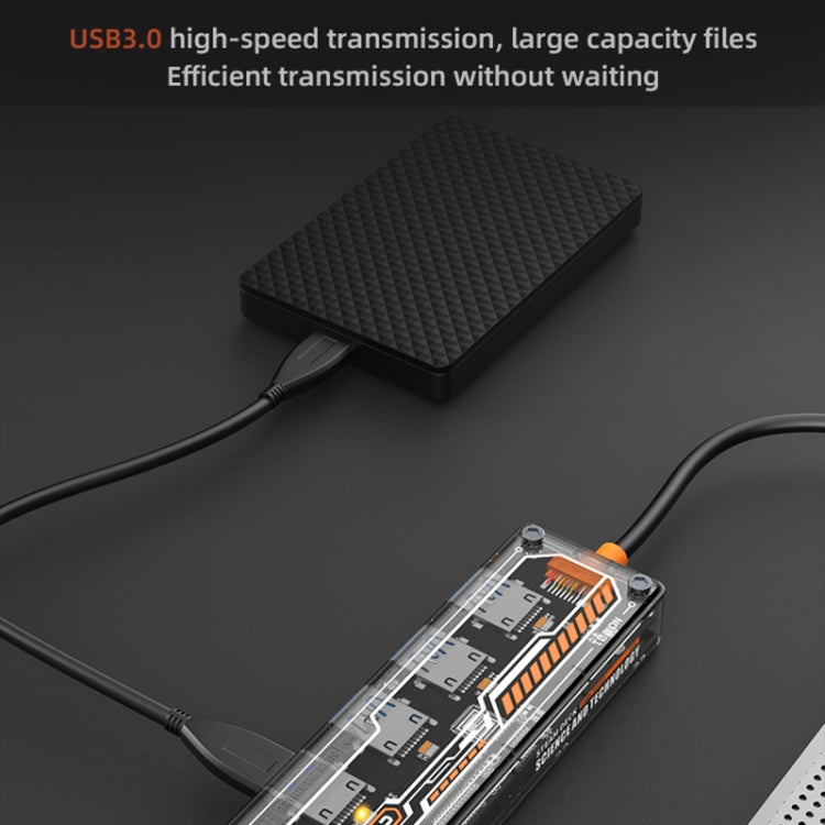 SW4U-A 5 in 1 USB to Type-C + 4 x USB3.0 HUB Docking Station