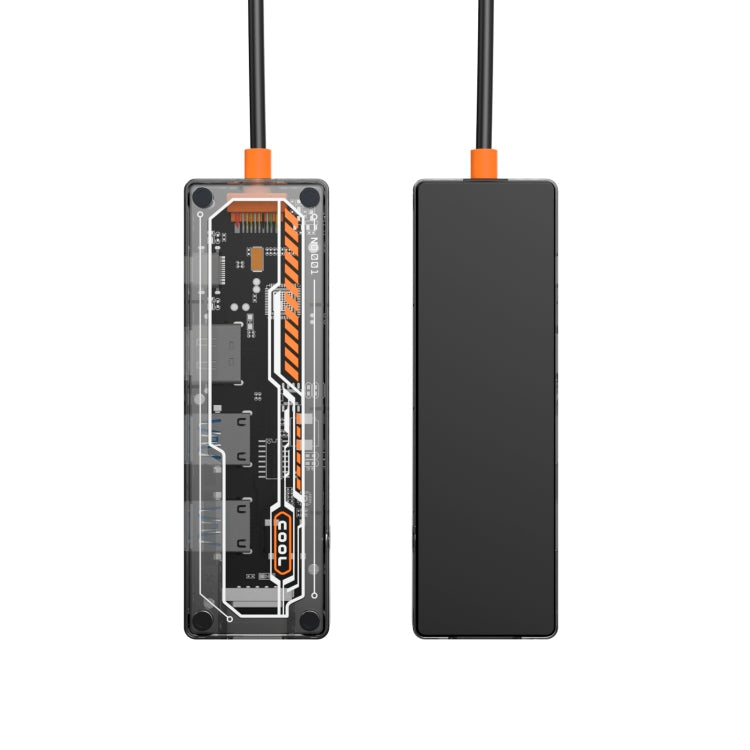 Док-станция SW6V 6 в 1 Type-C на USB + HDMI + VGA + Audio 3.5 HUB