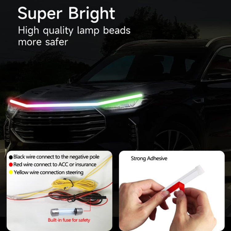 Car Startup Scan Through Hood LED Daytime Running Atmosphere Light, APP Control ÎҵÄÉ̵ê