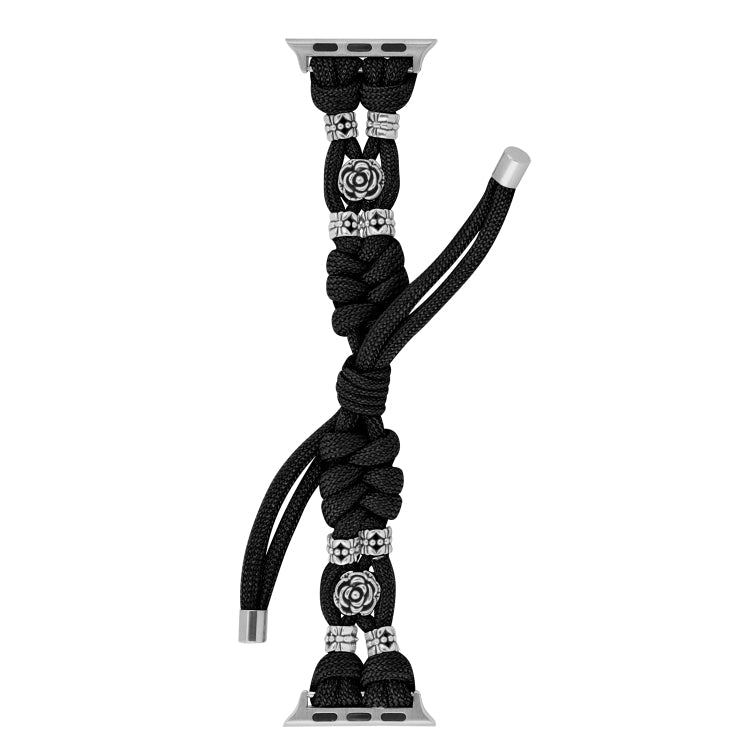 Chrysanthemum Beads Paracord Braided Watch Band, Series 3