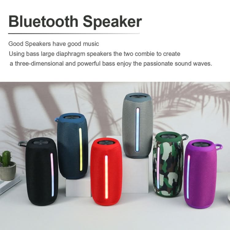 T&G TG663 Portable Colorful LED Wireless Bluetooth Speaker Outdoor Subwoofer