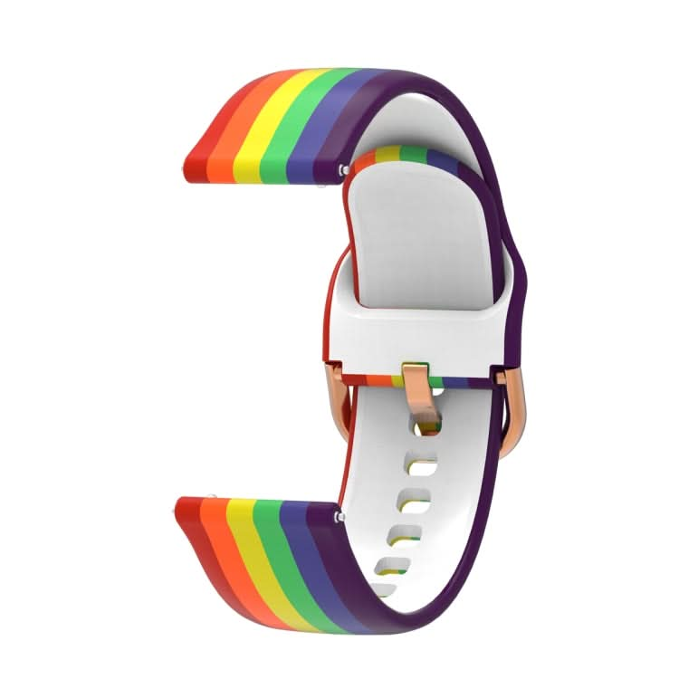 Universal Rainbow Silicone Replacement Strap Watchband