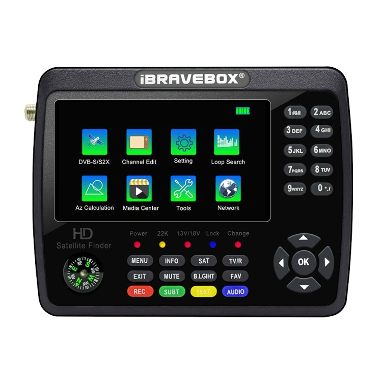 iBRAVEBOX V10 Finder Max 4.3 inch Display Digital Satellite Meter Signal Finder, Support DVB-S/S2/S2X