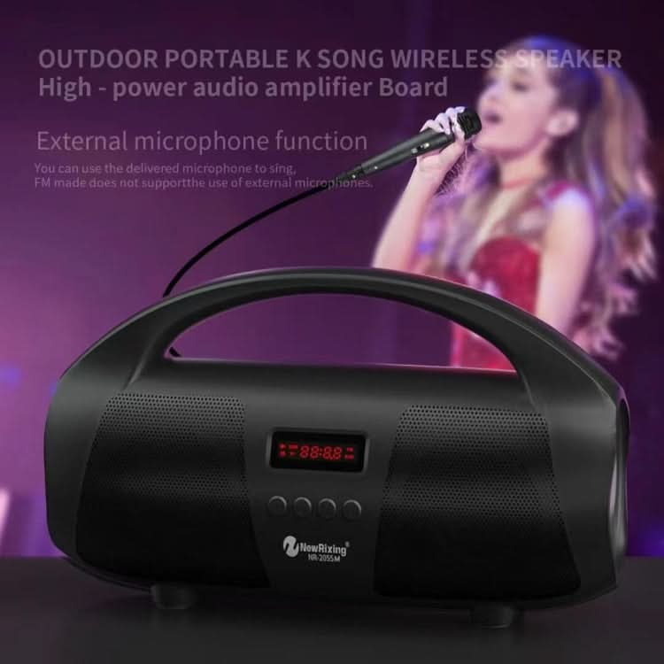 NewRixing NR2055 Wireless Portable TWS Bluetooth Speaker with Microphone