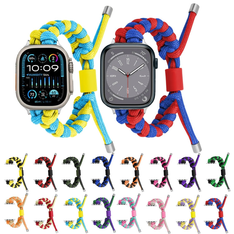 Paracord Fishtail Braided Silicone Bead Watch Band, Series 3