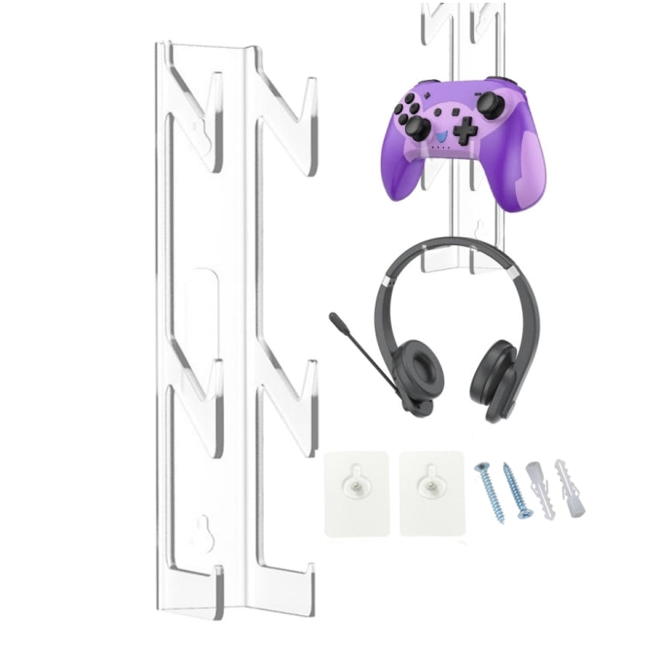 YX072-1 Acrylic Game Controller and Headphone Wall Mount Reluova