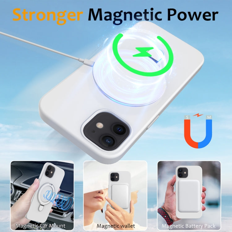 Liquid Silicone MagSafe Magnetic Phone Case with Ring Holder, Series 1