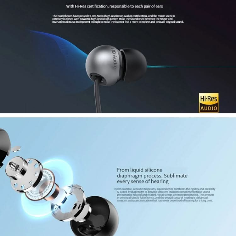 Original Xiaomi Dual Magnetic Super Dynamic Unit Earphone, Length: 1.28m