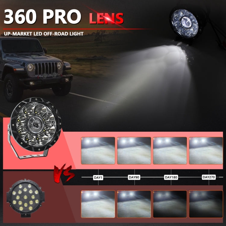 E16 55W 6000LM / 6000K 7 inch Off-road Vehicle Round Work Light ÎҵÄÉ̵ê