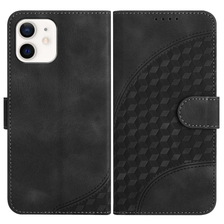 YX0060 Elephant Head Embossed Phone Leather Case with Lanyard, Series 4