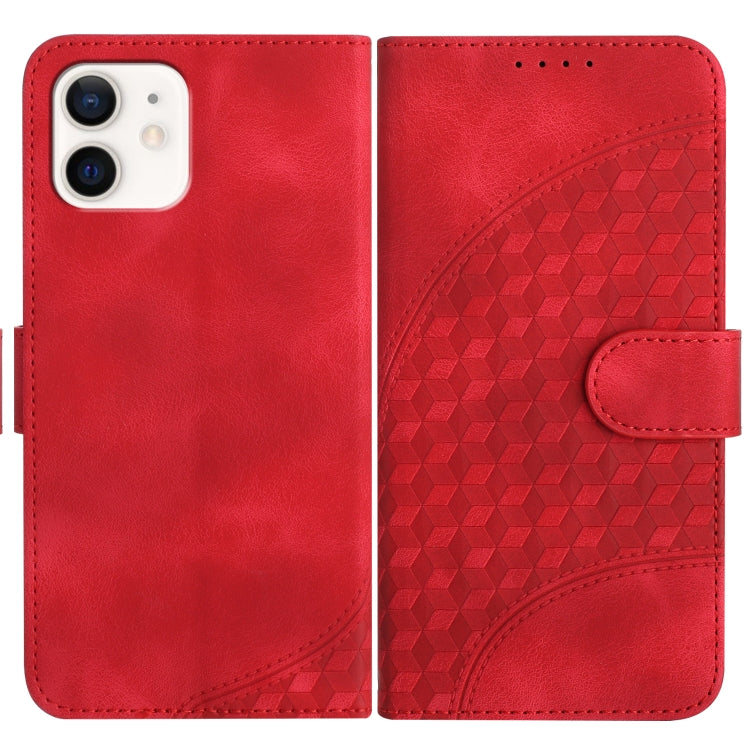 YX0060 Elephant Head Embossed Phone Leather Case with Lanyard, Series 4