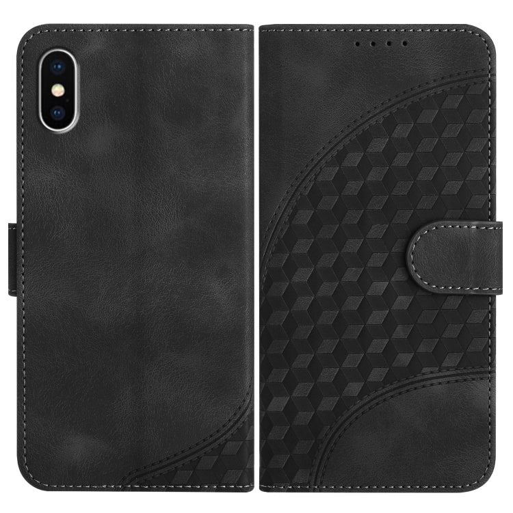 YX0060 Elephant Head Embossed Phone Leather Case with Lanyard, Series 6