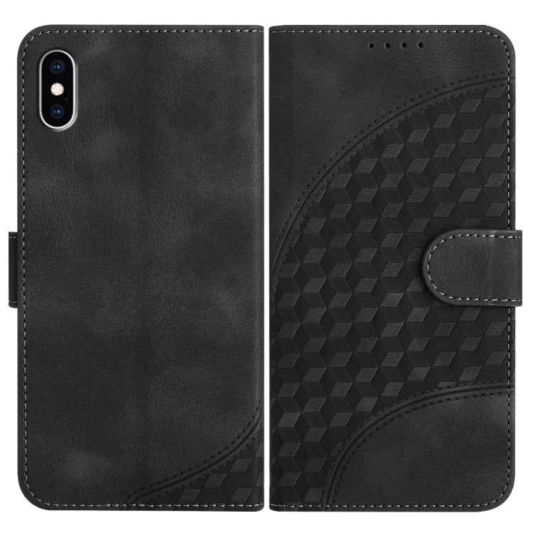 YX0060 Elephant Head Embossed Phone Leather Case with Lanyard, Series 5