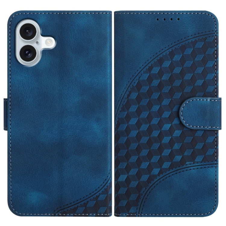 YX0060 Elephant Head Embossed Phone Leather Case with Lanyard, Series 2