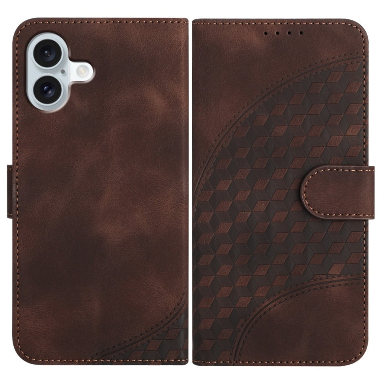 YX0060 Elephant Head Embossed Phone Leather Case with Lanyard, Series 2