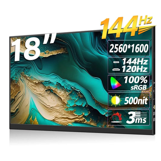 18 inch HDR 2560x1600P IPS Screen Portable Monitor