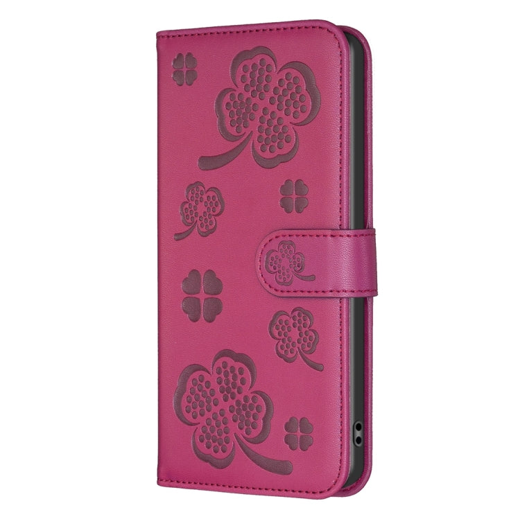 Four-leaf Embossed Leather Phone Case, Series 5