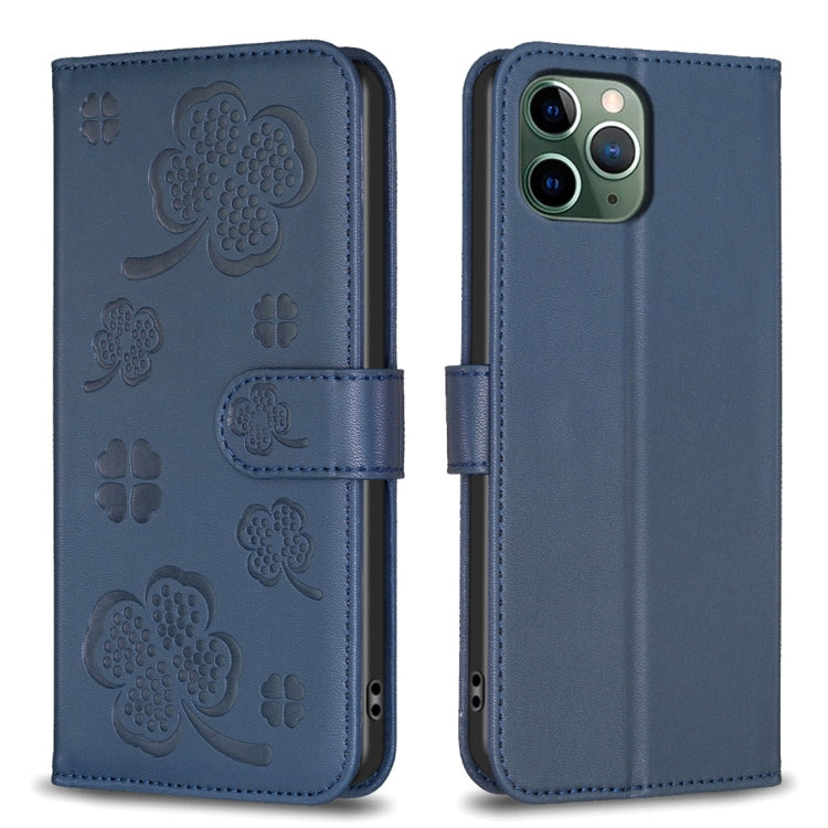 Four-leaf Embossed Leather Phone Case, Series 2