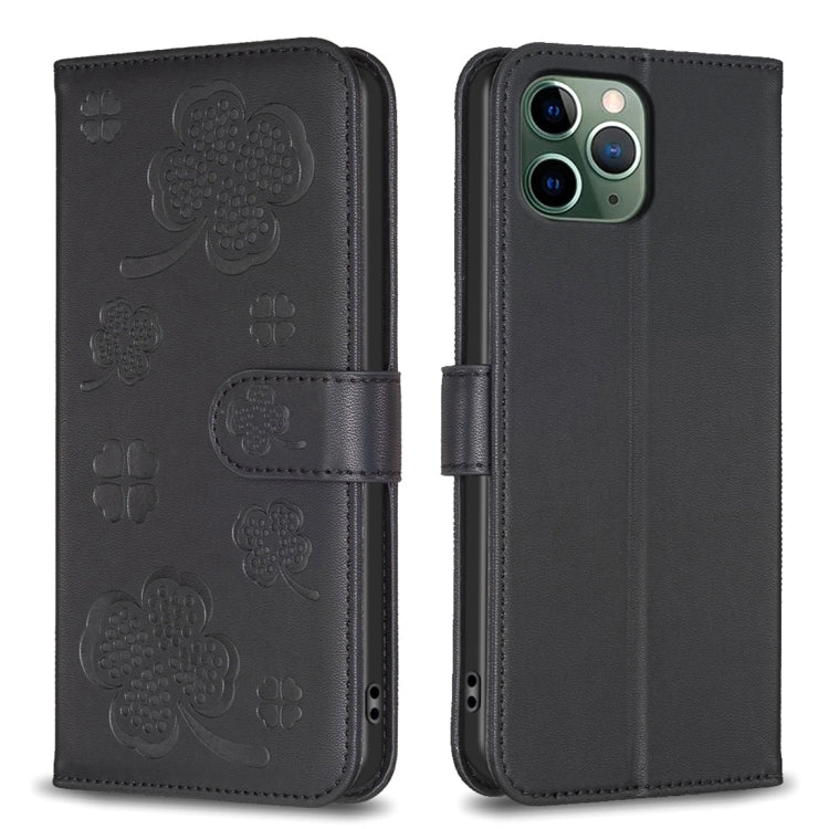 Four-leaf Embossed Leather Phone Case, Series 2