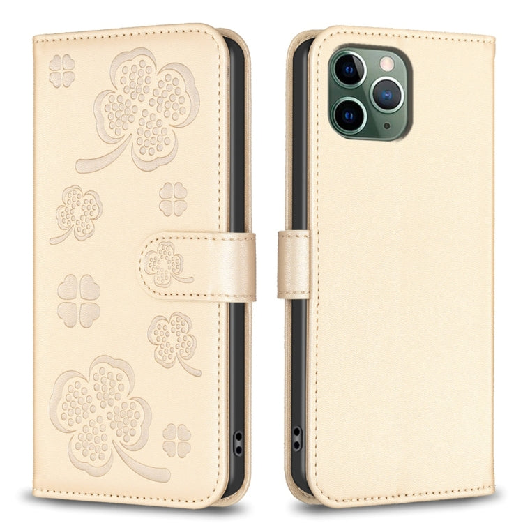 Four-leaf Embossed Leather Phone Case, Series 2