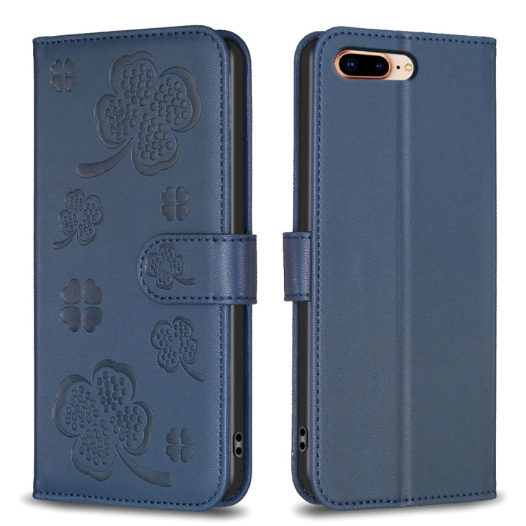 Four-leaf Embossed Leather Phone Case, Series 5