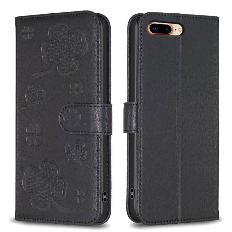 Four-leaf Embossed Leather Phone Case, Series 5