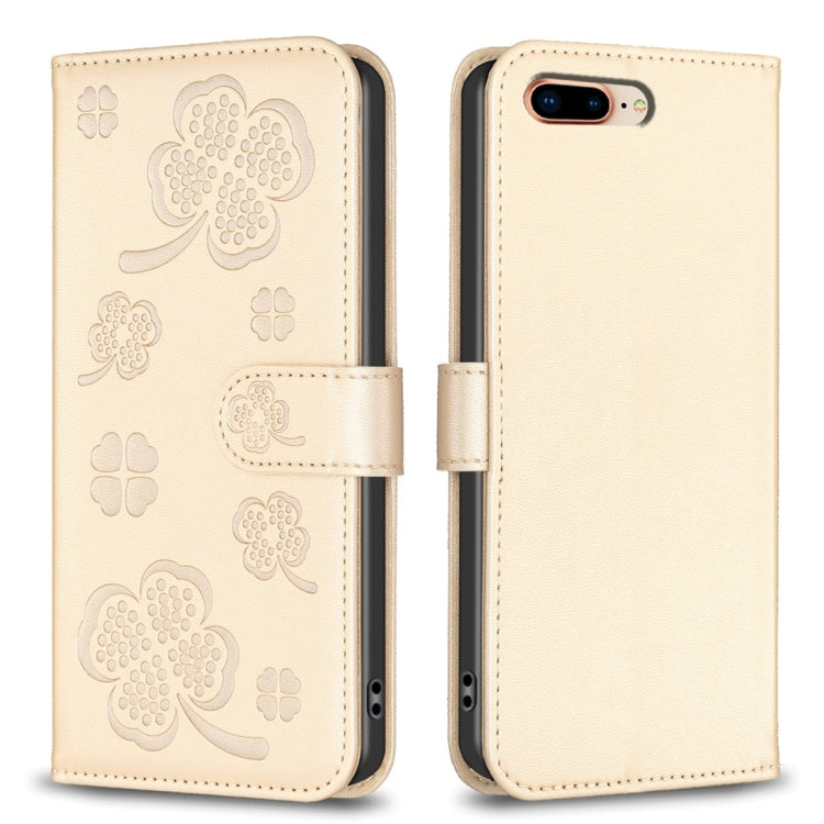 Four-leaf Embossed Leather Phone Case, Series 5