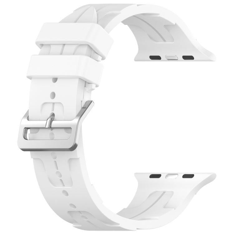 H Texture Silicone Ladder Buckle Watch Band, Series 3