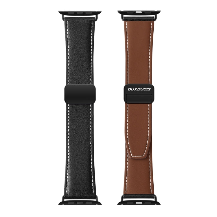 DUX DUCIS YA Series Magnetic Buckle Genuine Leather Watch Band, Series 4