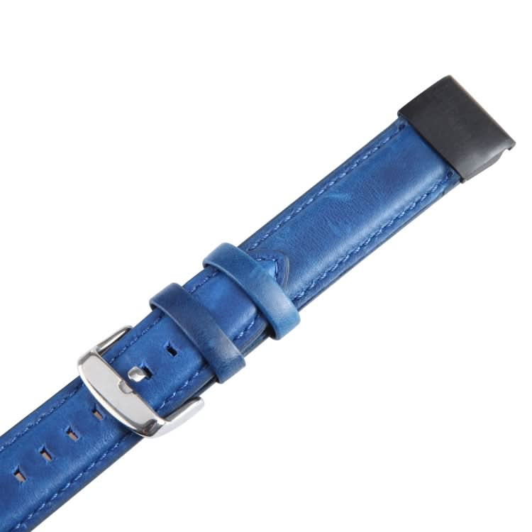 22mm Plain Weave Genuine Leather Watch Band