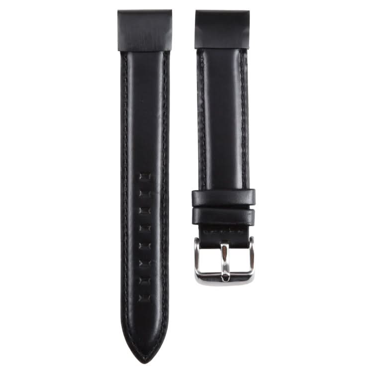 22mm Plain Weave Genuine Leather Watch Band