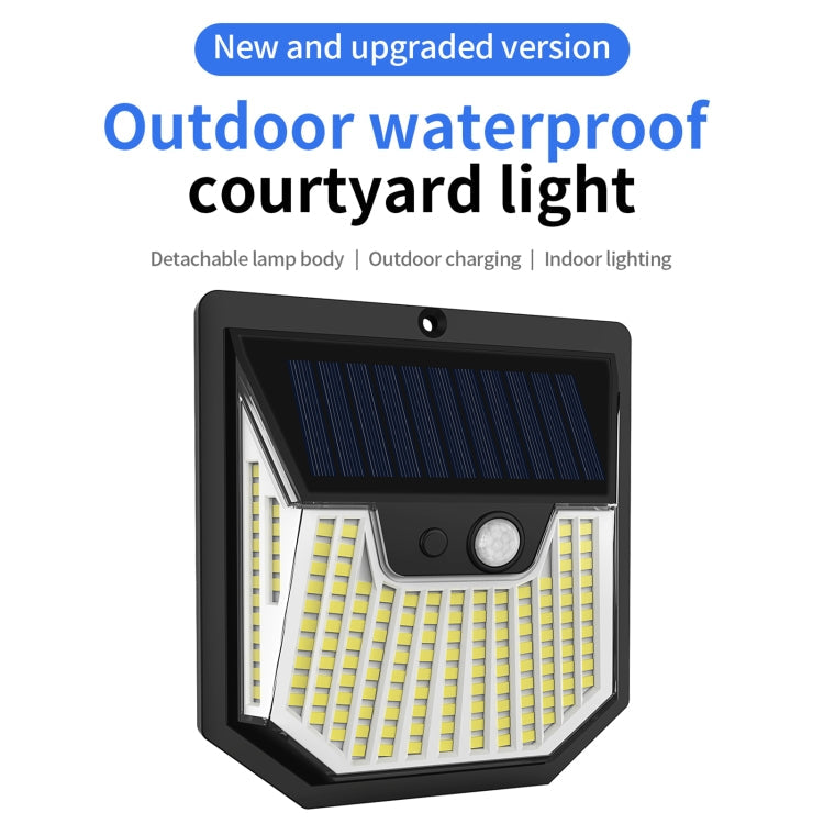 XY0159 159 LEDs Outdoor Solar Human Body Sensor Courtyard Wall Light