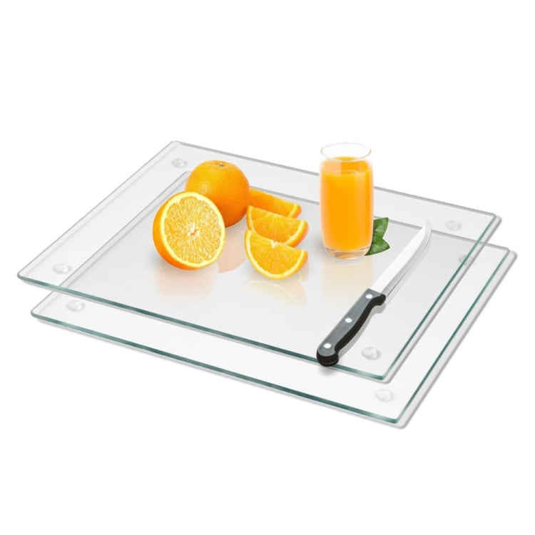 YX078 2pcs / Set Transparent Acrylic Non Slip Cutting Board