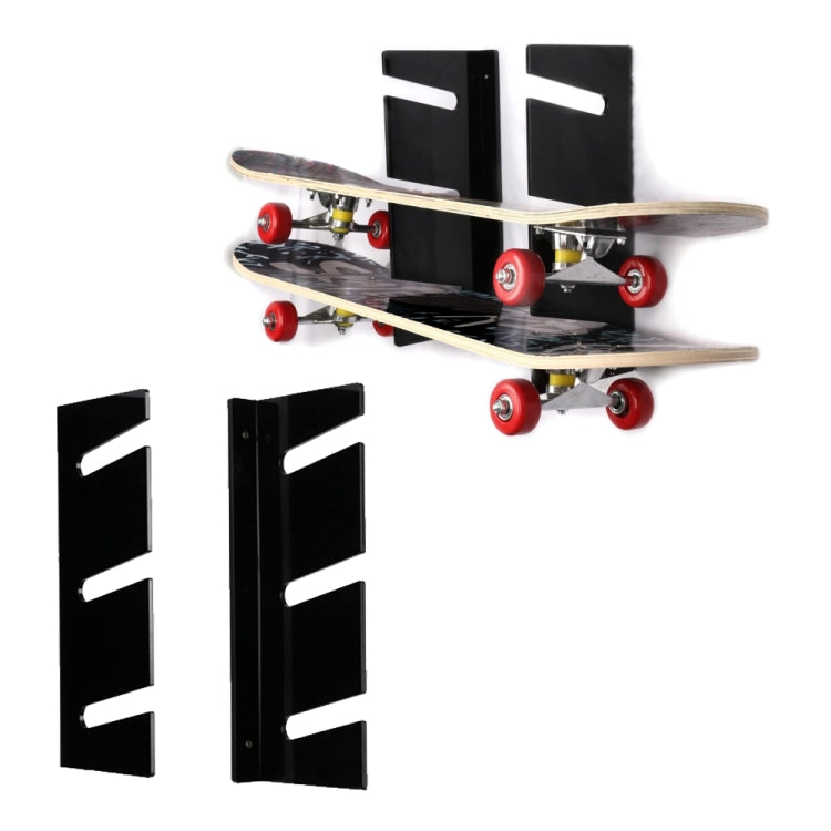 YX076 Wall Mount Four Wheel Skateboard Storage Bracket