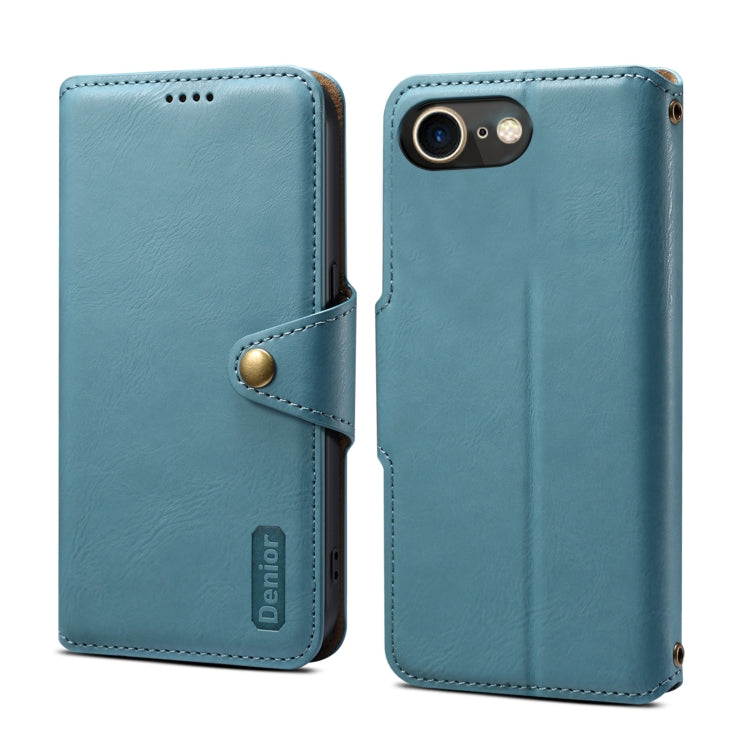 Denior Cowhide Texture Wallet Style Leather Phone Case, Series 1