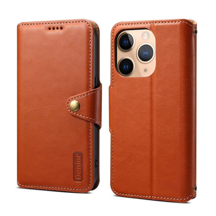 Denior Cowhide Texture Wallet Style Leather Phone Case, Series 3