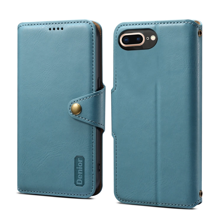 Denior Cowhide Texture Wallet Style Leather Phone Case, Series 1