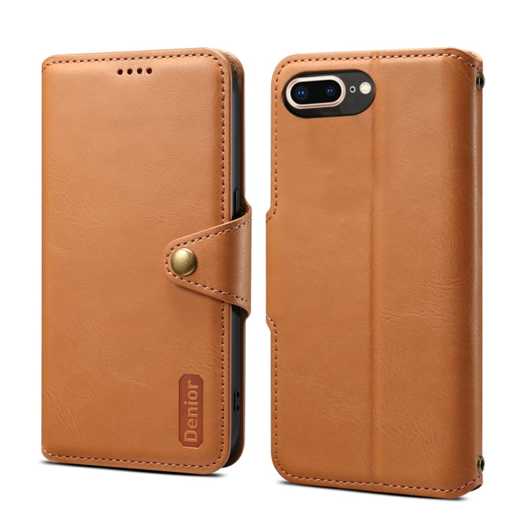 Denior Cowhide Texture Wallet Style Leather Phone Case, Series 1