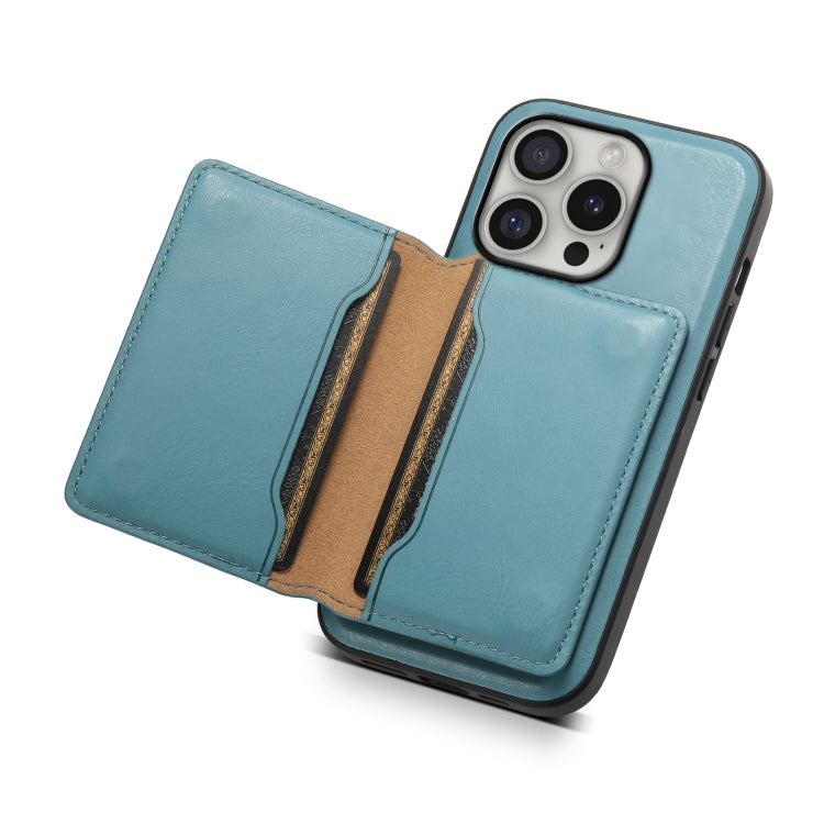 Denior Cowhide Texture Leather MagSafe Detachable Wallet Phone Case, Series 3