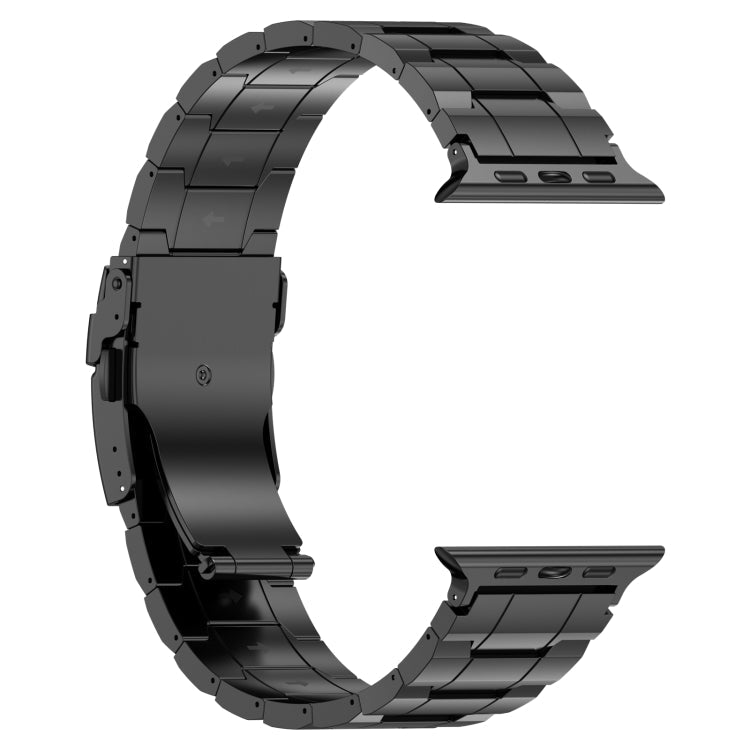 Safety Buckle Trapezoid Titanium Steel Watch Band, Series 3