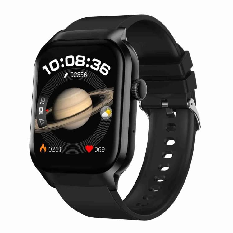 2.01 inch Silicone Strap Bluetooth Call Smart Watch Support Heart Rate Monitoring / Non-invasive Blood Sugar