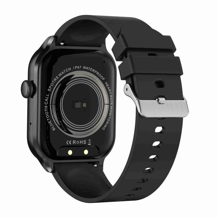 2.01 inch Silicone Strap Bluetooth Call Smart Watch Support Heart Rate Monitoring / Non-invasive Blood Sugar