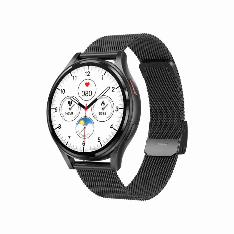 1.43 inch Milanese Steel Strap Bluetooth Call Smart Watch Support ECG / Non-invasive Blood Sugar