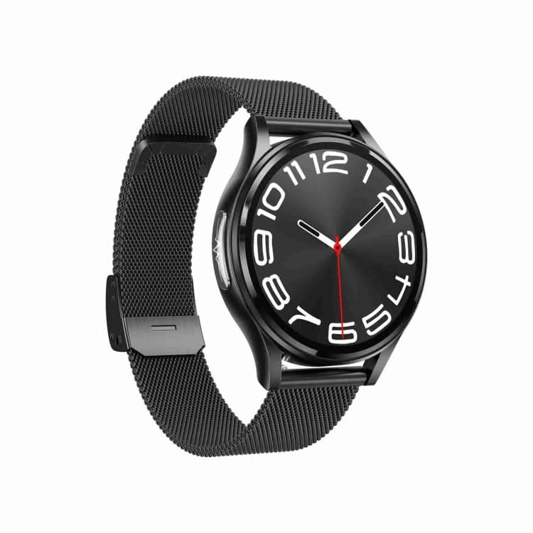 1.43 inch Milanese Steel Strap Bluetooth Call Smart Watch Support ECG / Non-invasive Blood Sugar