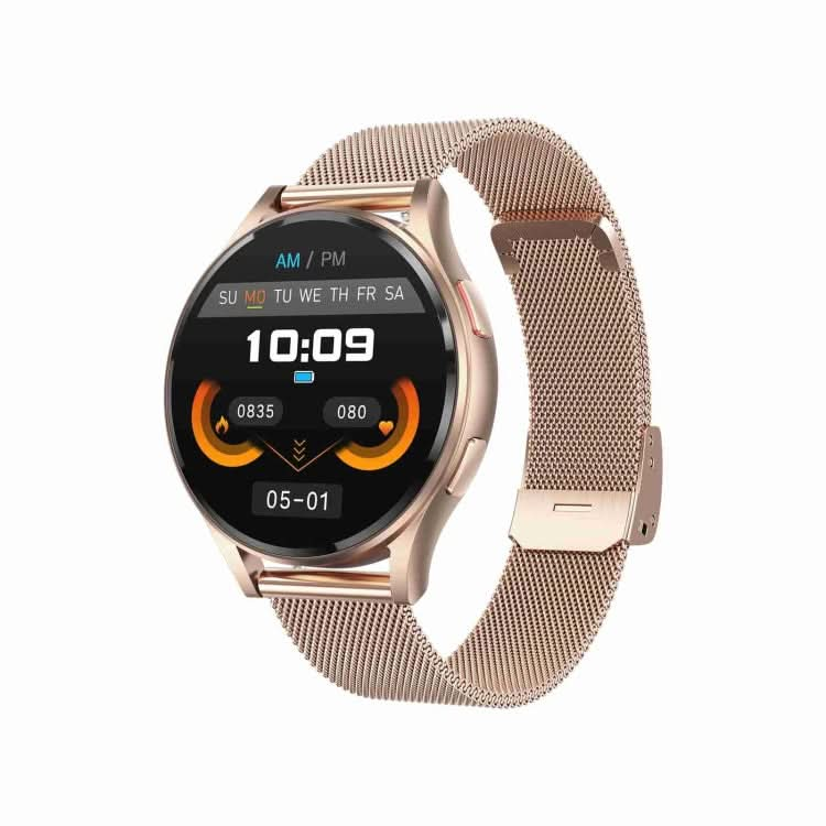 1.43 inch Milanese Steel Strap Bluetooth Call Smart Watch Support ECG / Non-invasive Blood Sugar