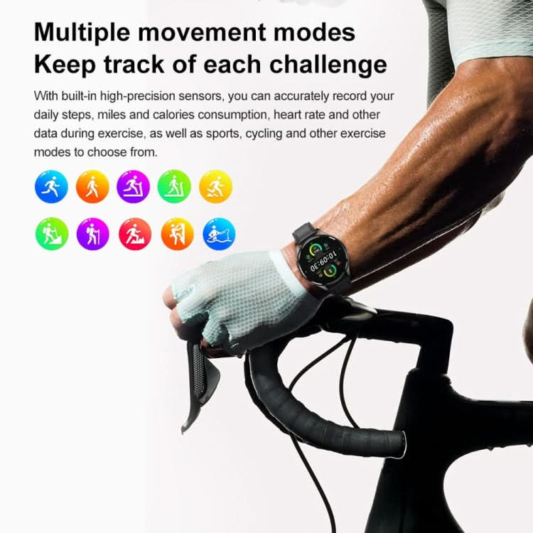 1.43 inch Milanese Steel Strap Bluetooth Call Smart Watch Support ECG / Non-invasive Blood Sugar