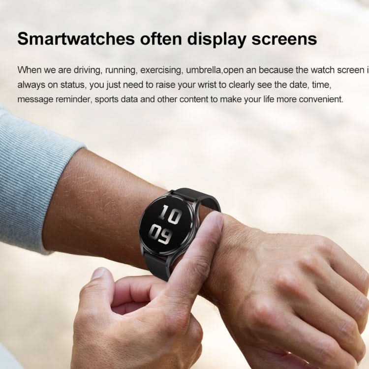 1.43 inch Leather Strap Bluetooth Call Smart Watch Support ECG / Non-invasive Blood Sugar